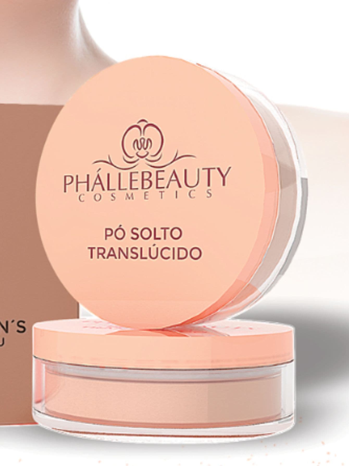 Pó Solto Translúcido Phallebeauty – Acabamento Fosco | Maquiagem Feminina