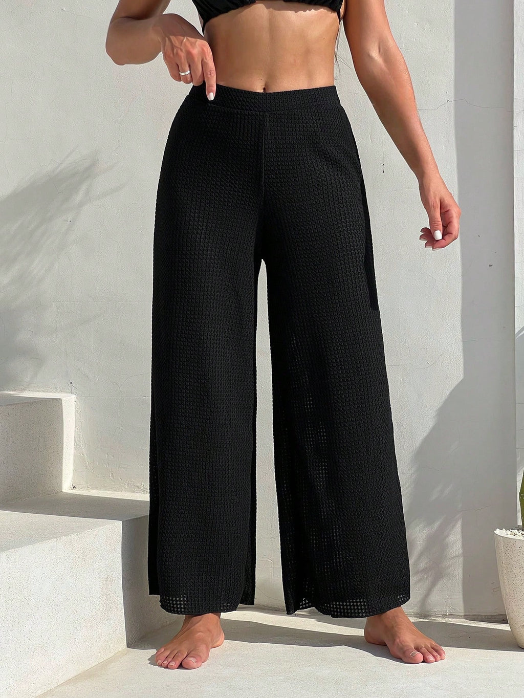 Swim Vcay sólido Calças de cobertura