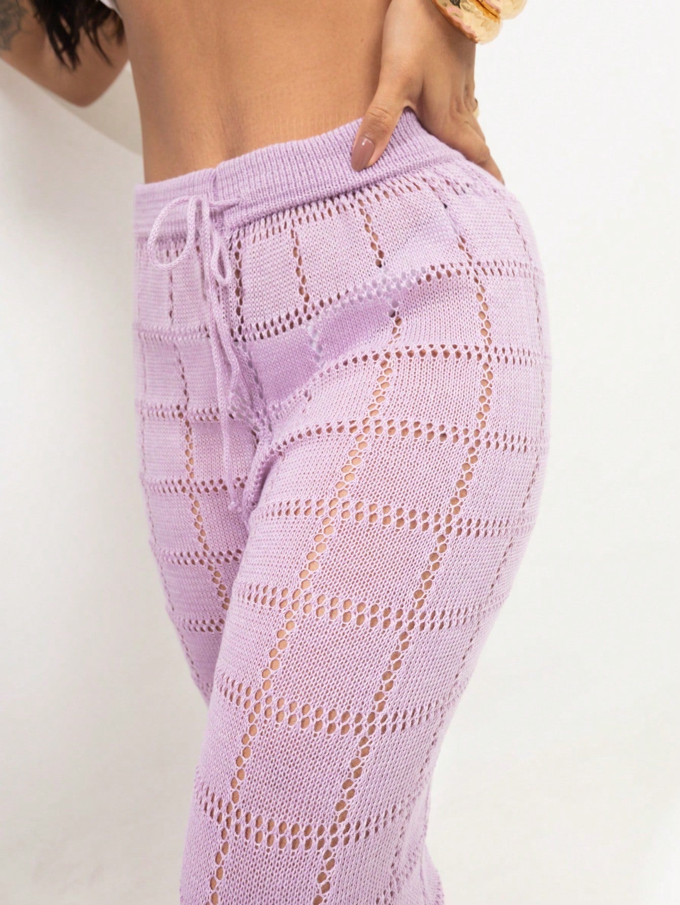 Vendedor Indicado
Calça Saída de Praia Tricot Crochê Moda Praia | Calça Pantalona Tricô Verão Moda Feminina