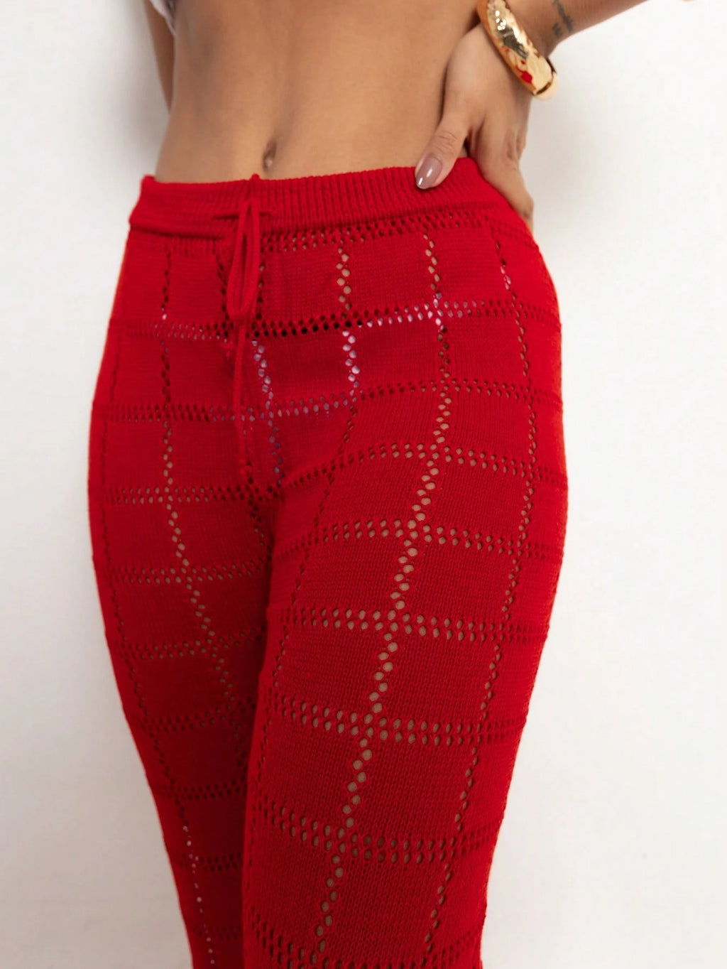 Vendedor Indicado
Calça Saída de Praia Tricot Crochê Moda Praia | Calça Pantalona Tricô Verão Moda Feminina