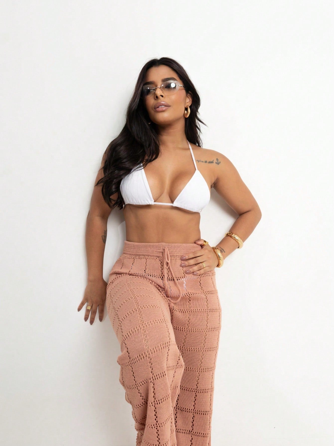 Vendedor Indicado
Calça Saída de Praia Tricot Crochê Moda Praia | Calça Pantalona Tricô Verão Moda Feminina