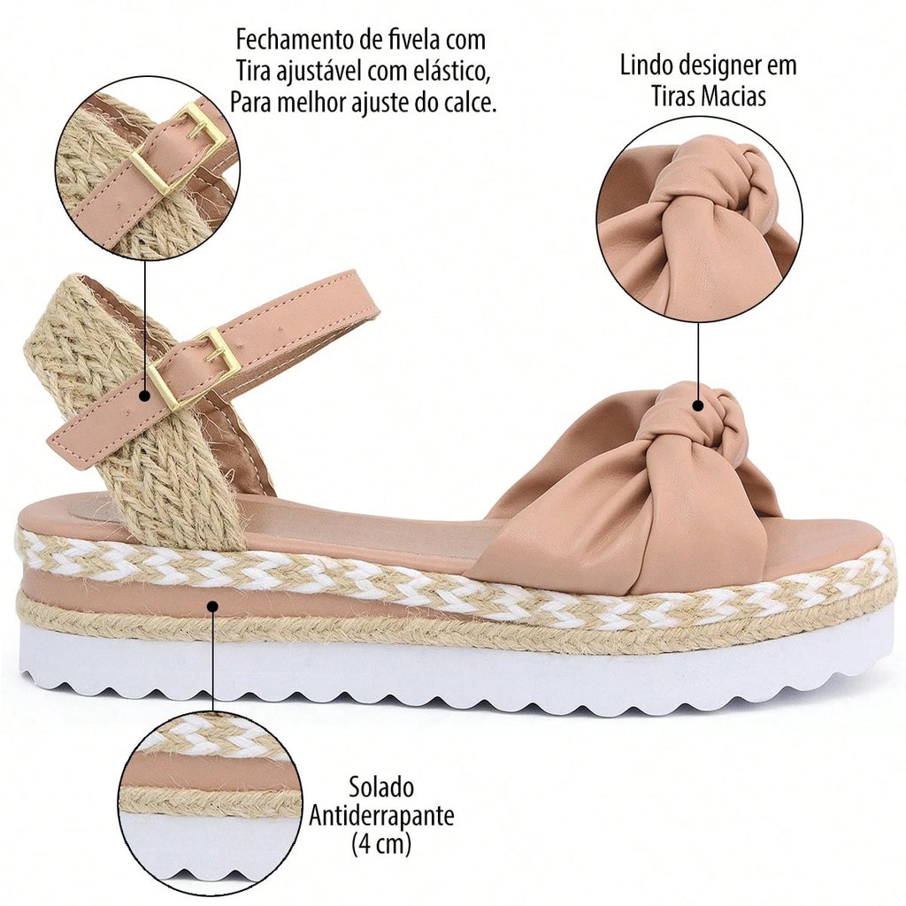 Vendedor IndicadoSandalia Plataforma Feminina Traseira Elegante Original Cristina