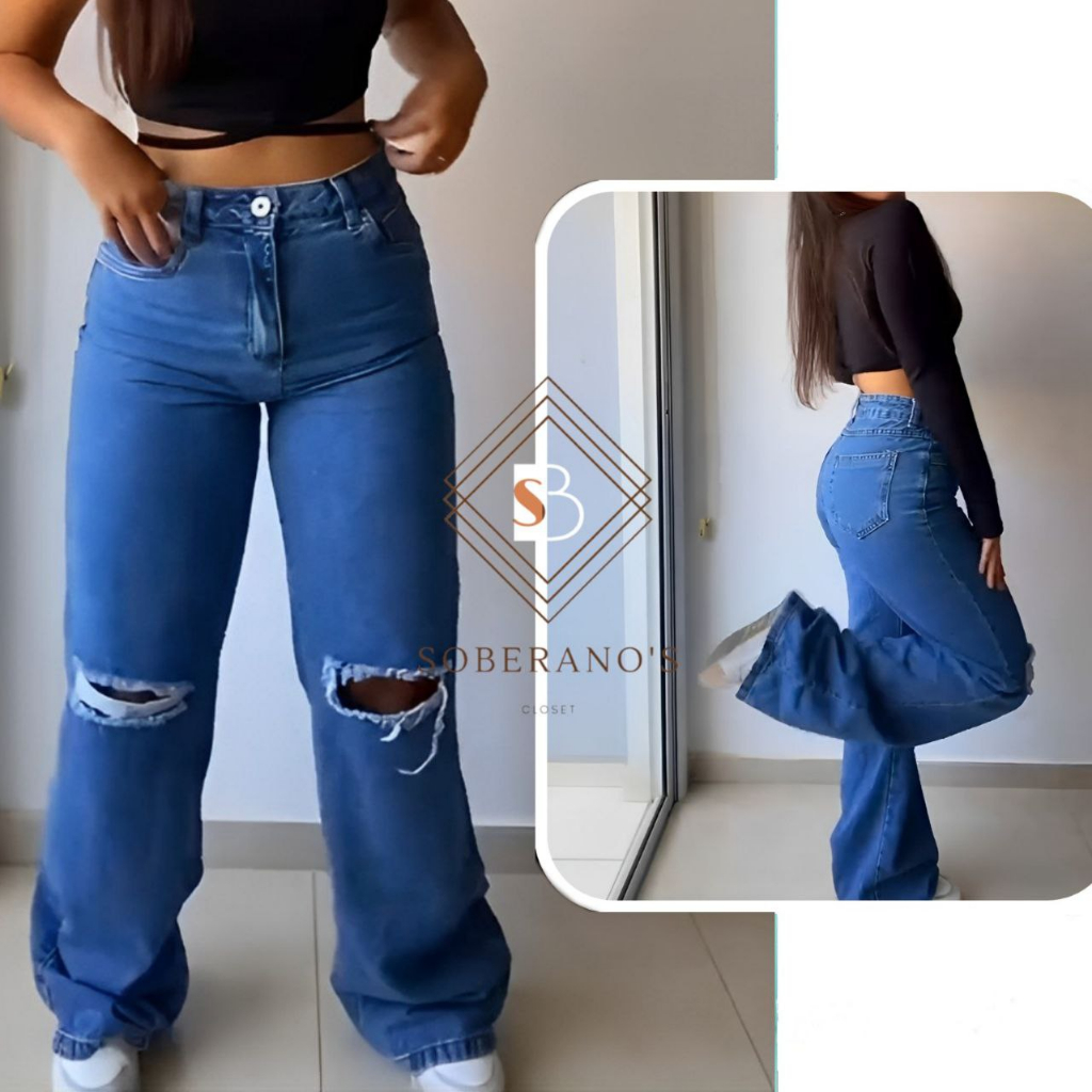 Calça Jeans Feminina Wide Leg Pantalona: A Tendência que Valoriza sua Silhueta