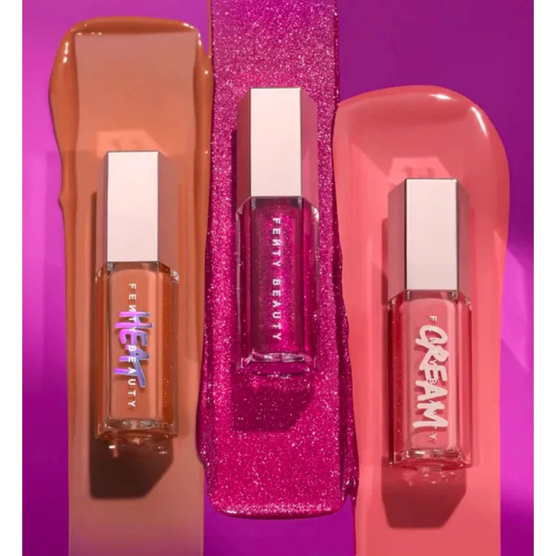 Fenty Beauty Gloss Bomb Lip Luminizer HEAT CREAM ICE Batom Rihanna NOVAS CORES HEAT