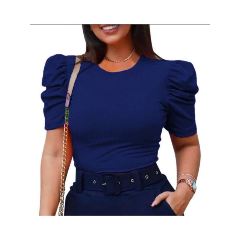 Blusa manga bufante princesa