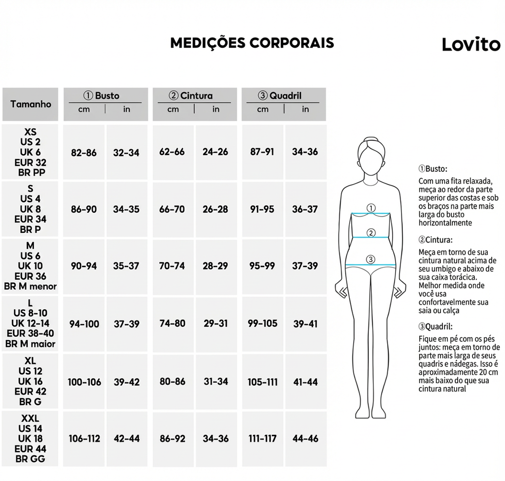 Calça Casual Básica com Botões Frontais - Lovito