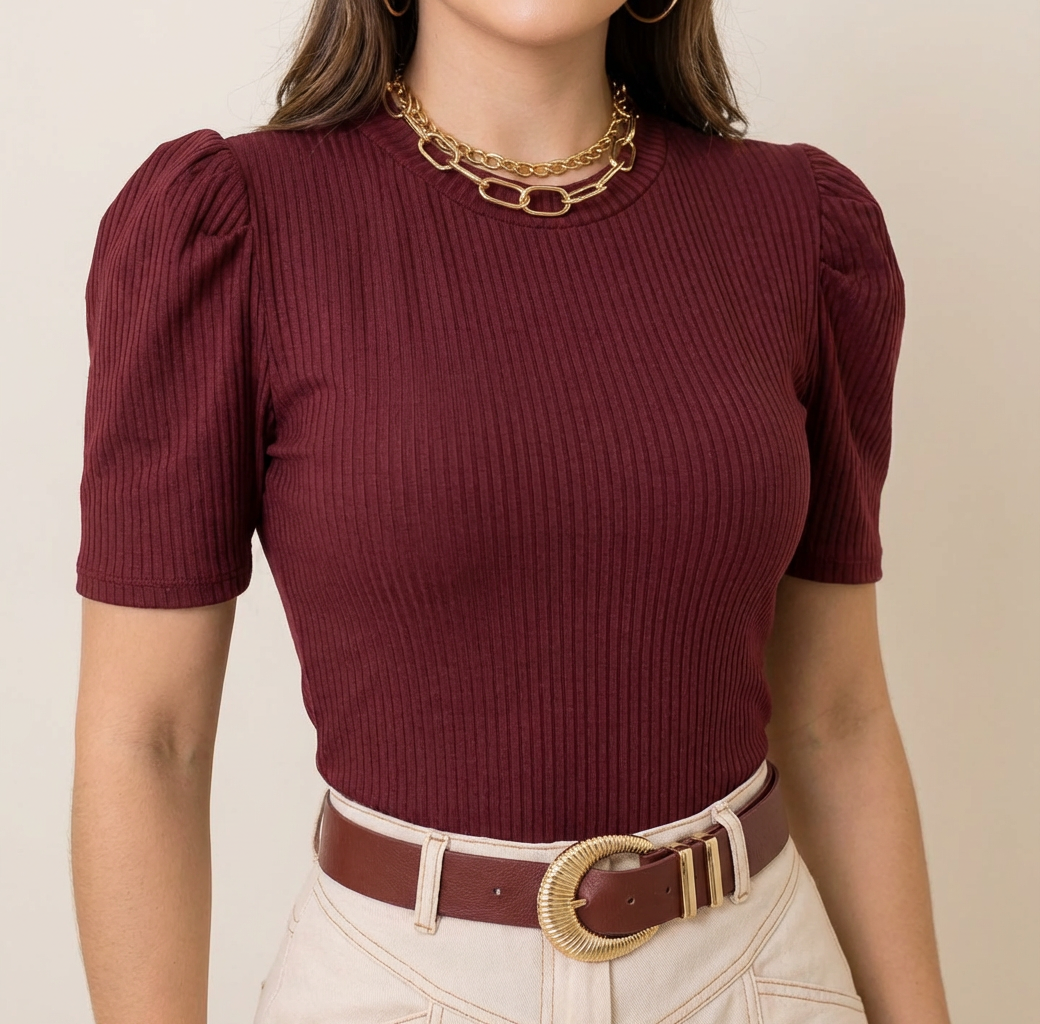 Blusa Manga Bufante Princesa: Charme Romântico e Moderno