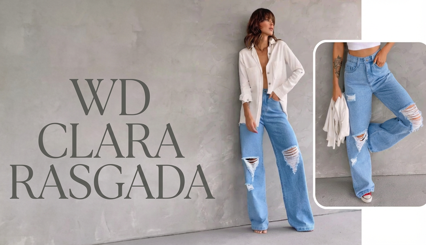 Calça Jeans Feminina Wide Leg Pantalona: A Tendência que Valoriza sua Silhueta