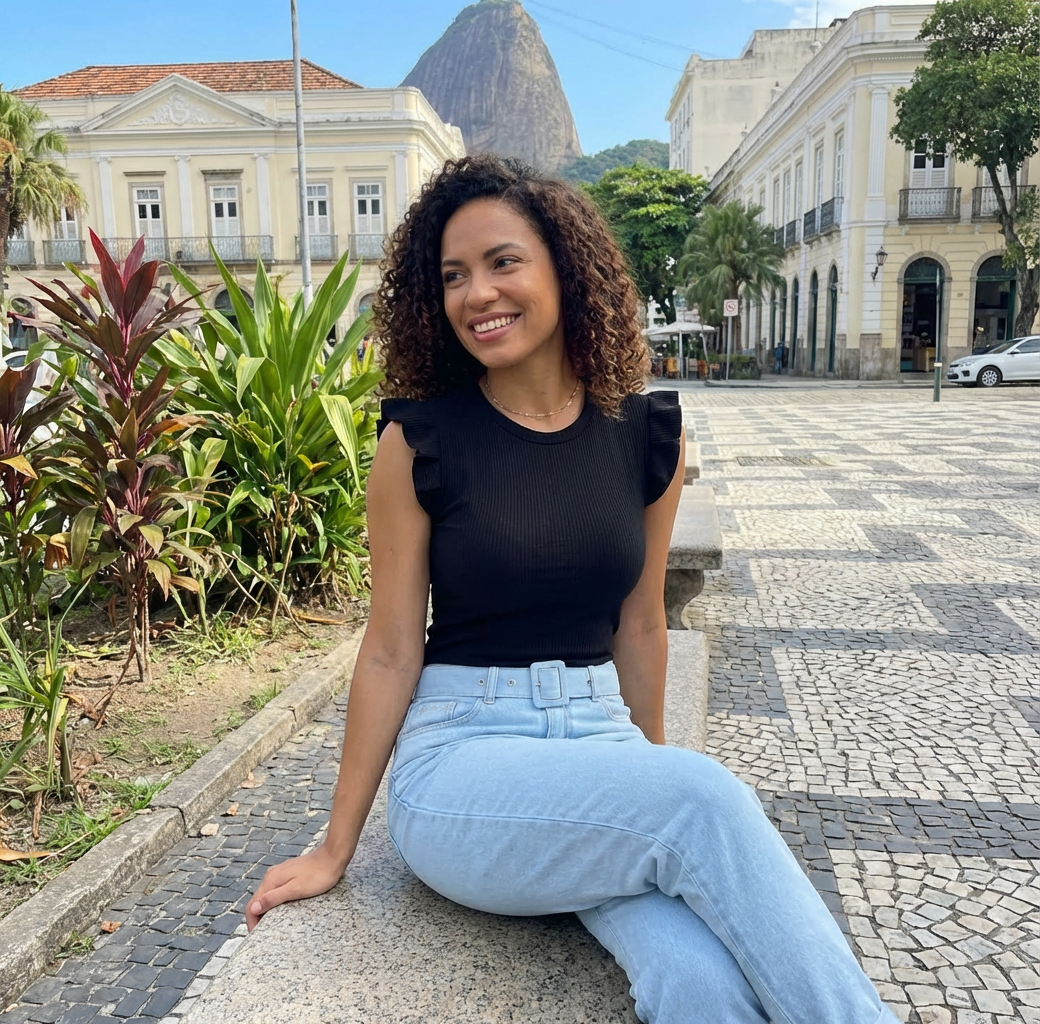 Blusa Canelada com Babadinho: Elegância e Charme para Seu Dia a Dia!