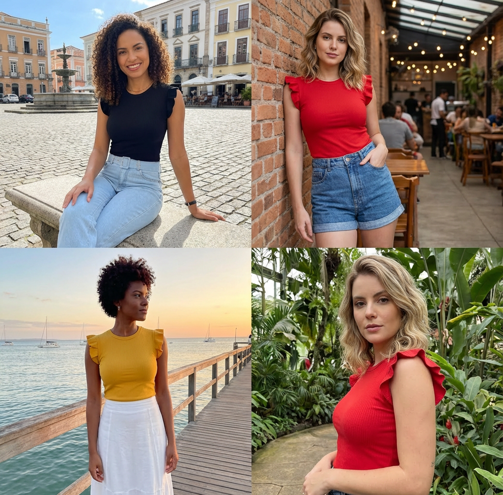 Blusa Canelada com Babadinho: Elegância e Charme para Seu Dia a Dia!