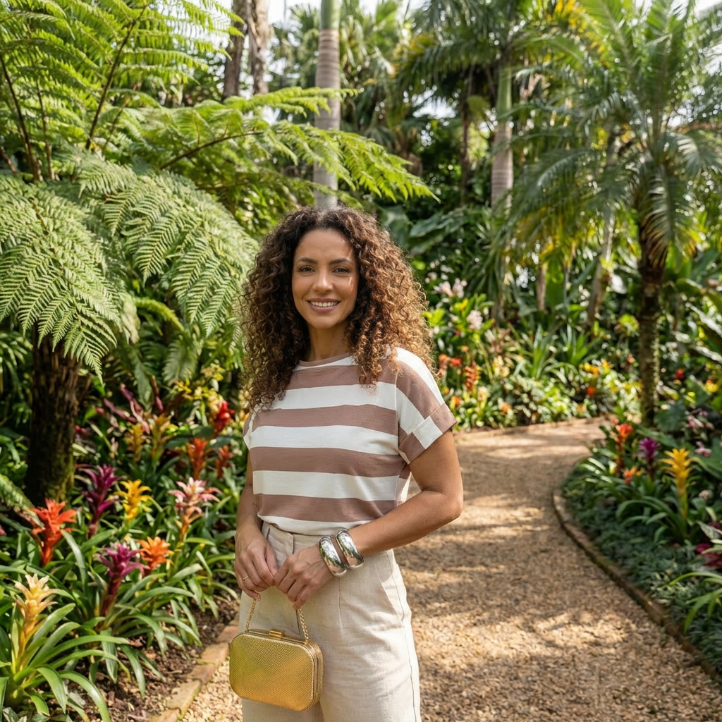 Blusa Listrada Feminina T-Shirt