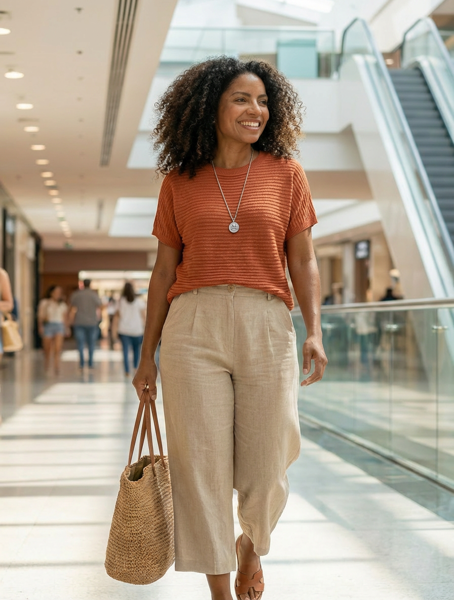 Blusa de Malha Gola Redonda Vinho — A Sofisticação Essencial que Abraça seu Dia a Dia