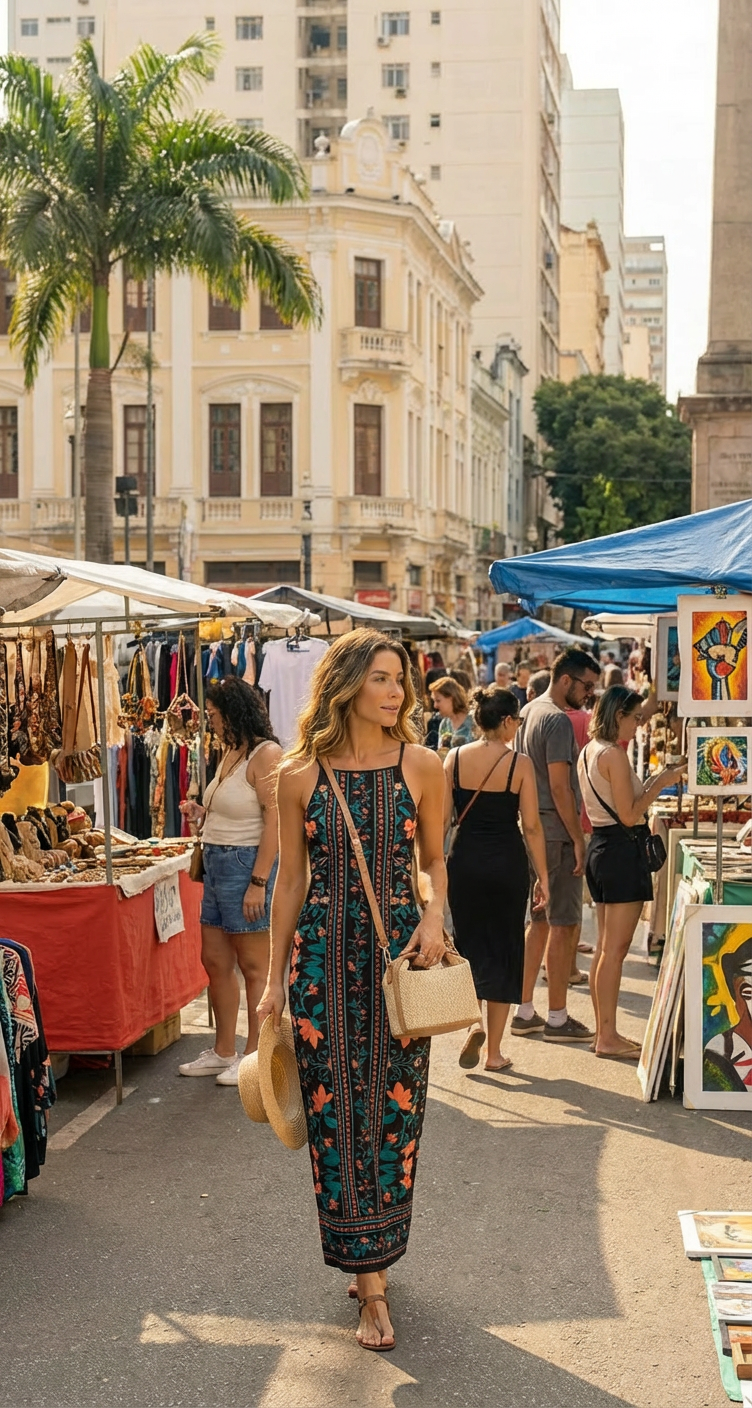 Vestido Longo Boho Tropical: A Leveza das Férias em um Design Deslumbrante e Confortável