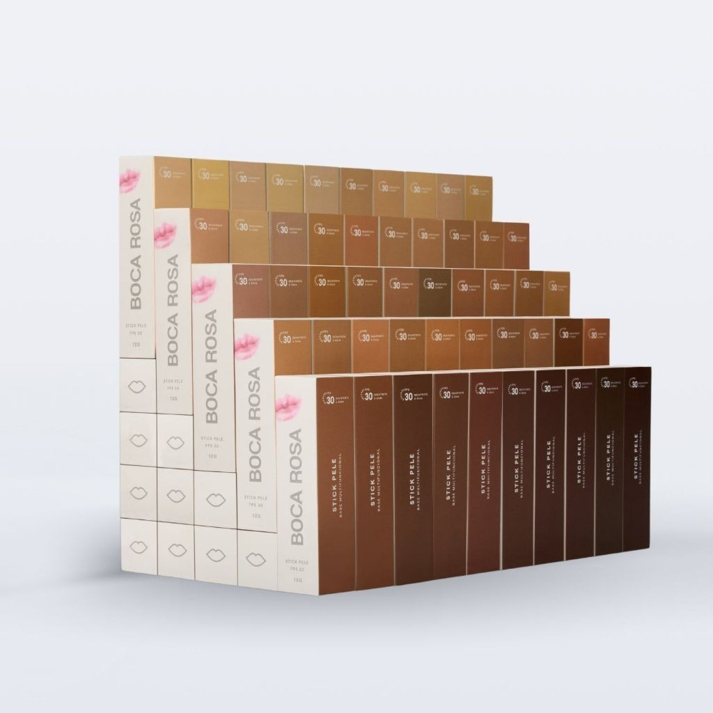 Stick Pele FPS 30 Base Multifuncional Boca Rosa Novo 12g